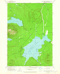 Crane Prairie Reservoir 1963 topographic map thumbnail