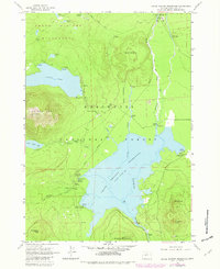 Crane Prairie Reservoir 1963 topographic map thumbnail