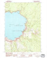 Crater Lake East 1985 topographic map thumbnail