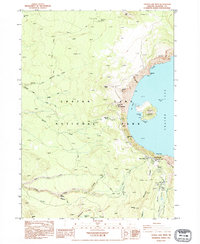 Crater Lake West 1985 topographic map thumbnail