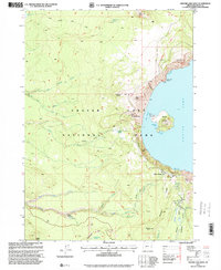 Crater Lake West 1997 topographic map thumbnail
