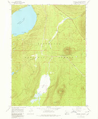 Crescent Lake 1967 topographic map thumbnail