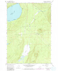 Crescent Lake 1967 topographic map thumbnail
