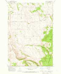 Cricket Flat 1964 topographic map thumbnail