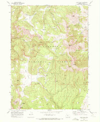 Crook Peak 1968 topographic map thumbnail