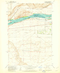 Crow Butte topographic map thumbnail