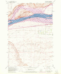 Crow Butte 1962 topographic map thumbnail