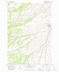 Dufur West 1962 topographic map preview