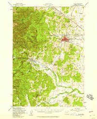 Dallas 1957 topographic map preview