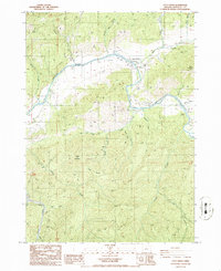 Days Creek 1986 topographic map thumbnail