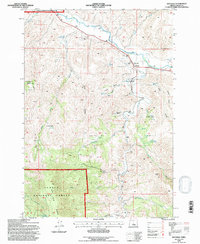 Dayville 1992 topographic map thumbnail