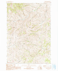 De Bord Peaks 1990 topographic map thumbnail