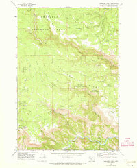 Deerhorn Creek 1969 topographic map thumbnail