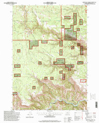 Deerhorn Creek 1995 topographic map thumbnail