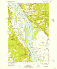 Deer Island 1954 topographic map thumbnail