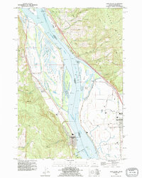 Deer Island 1990 topographic map thumbnail