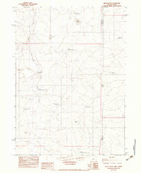 Defeat Butte 1982 topographic map thumbnail
