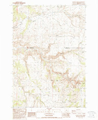 Degner Canyon 1987 topographic map thumbnail