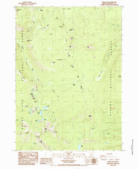Devils Peak 1985 topographic map thumbnail