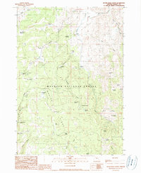 Devine Ridge North 1990 topographic map thumbnail