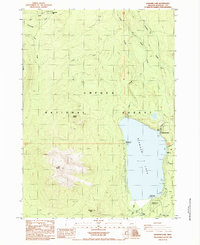 Diamond Lake 1985 topographic map thumbnail