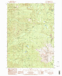 Diamond Peak 1986 topographic map thumbnail