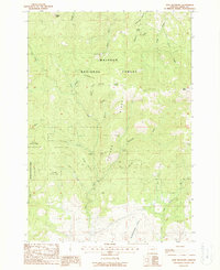 Dixie Meadows 1988 topographic map thumbnail