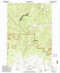 Dixie Meadows 1996 topographic map thumbnail