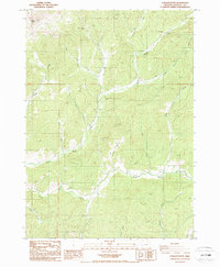 Dodson Butte 1987 topographic map thumbnail