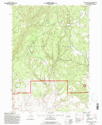 Donnelly Butte 1992 topographic map thumbnail
