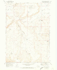 Downey Canyon 1969 topographic map preview