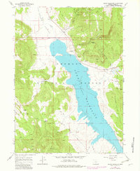 Drews Reservoir 1964 topographic map thumbnail