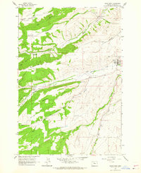 Dufur West 1962 topographic map thumbnail