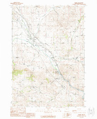 Durkee 1988 topographic map thumbnail