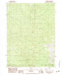 Dutchman Peak 1983 topographic map thumbnail
