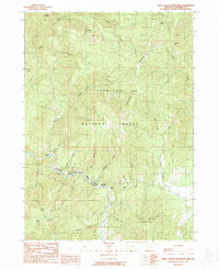 Eight Dollar Mountain 1989 topographic map thumbnail
