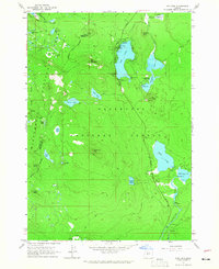 Elk Lake 1963 topographic map thumbnail