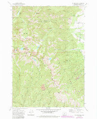 Elkhorn Peak 1972 topographic map thumbnail