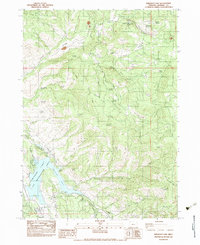 Emigrant Lake 1983 topographic map thumbnail