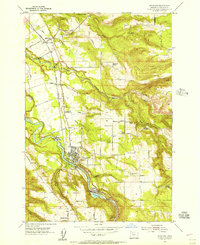 Estacada 1954 topographic map thumbnail