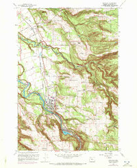 Estacada 1961 topographic map preview