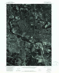 Eugene East 1975 topographic map thumbnail