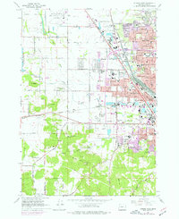 Eugene West 1967 topographic map thumbnail