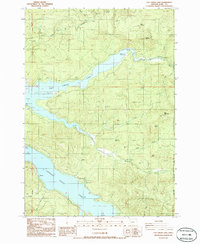 Fall Creek Lake 1986 topographic map thumbnail