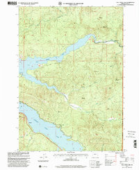 Fall Creek Lake 1997 topographic map thumbnail
