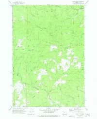 Fanno Ridge 1974 topographic map thumbnail