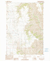 Findley Buttes 1990 topographic map thumbnail