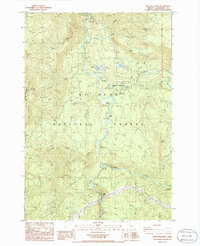 Fish Creek Mountain 1985 topographic map thumbnail