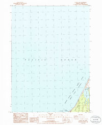 Floras Lake 1986 topographic map thumbnail