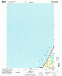 Floras Lake 1996 topographic map thumbnail
